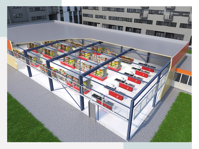 Строительство магазинов в Заволжье от 611 руб. за м²