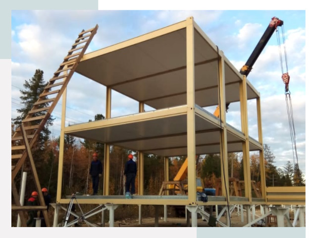 Строительство модульных здания Заволжье