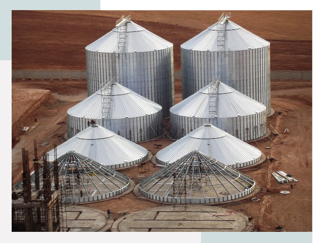 Строительство зерновых силосов в Заволжье