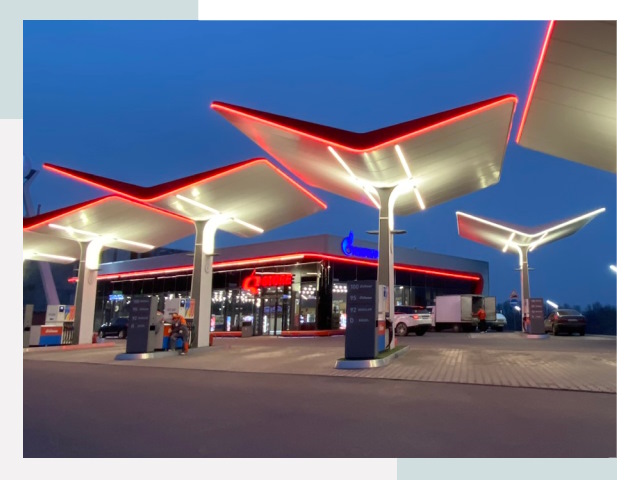 Навесы для АЗС в Заволжье