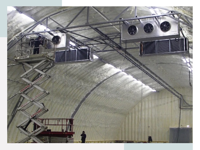 Оснащение ангаров в Заволжье