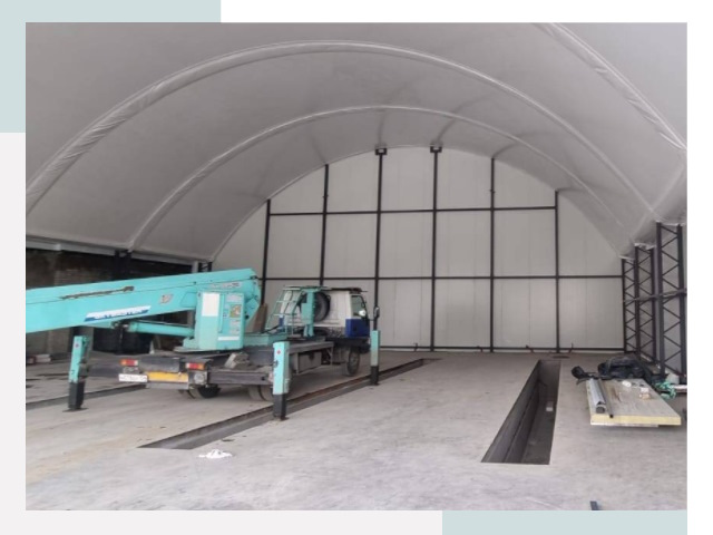 Внутреннее оснащение ангаров в Заволжье