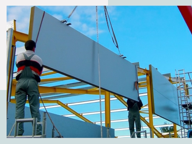 Монтаж сэндвич-панелей в Заволжье от 611 руб.