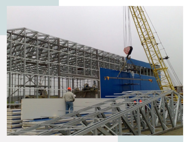 Монтаж ангаров в Заволжье